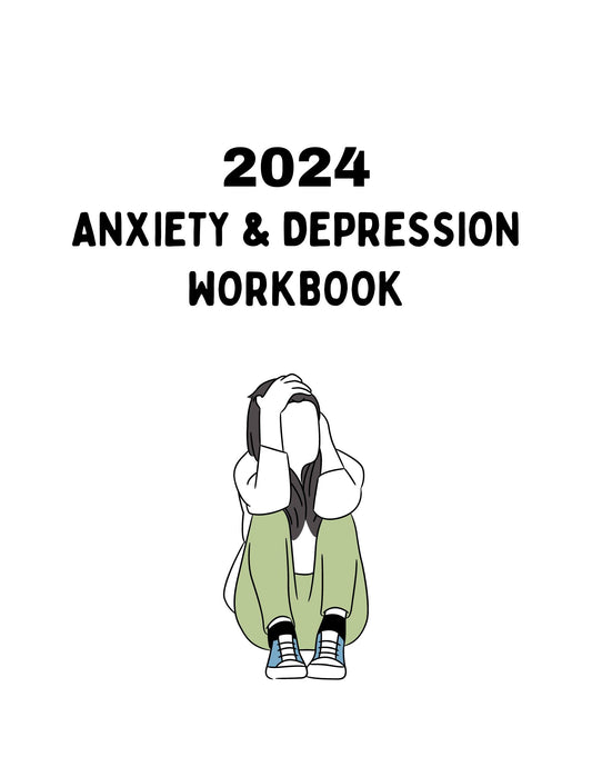 2024 ANXIETY & DEPRESSION WORKBOOK TEMPLATES, HIGH QUALITY TEMPLATES, EDITABLE IN CANVA, PRINTABILE, PDF