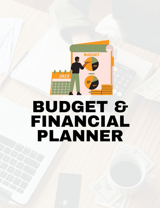 BUDGET & FINANCIAL PLANNER,  HIGH QUALITY TEMPLATES, EDITABLE IN CANVA, PRINTABILE, PDF